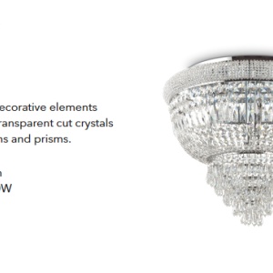 Plafoniera eleganta design clasic DUBAI PL6 CROMO 207186 66062 universul-luminii.ro