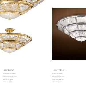 Plafoniera eleganta LUX realizata manual Crystal Glass - Giotto, 48cm 240162 universul-luminii.ro