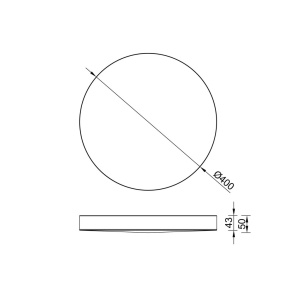 Plafoniera LED 30W, diametru 40cm, TURIN CCT II - Img 10