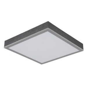 Plafoniera LED aluminiu argintiu, MDF gri DORO 30x30cm 590452 universul-luminii.ro