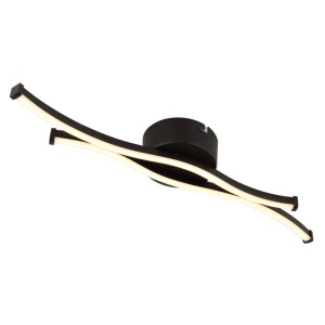 Plafoniera LED aluminiu negru mat BOYD