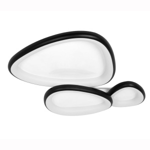Plafoniera LED CCT cu telecomanda AREA 3 negru