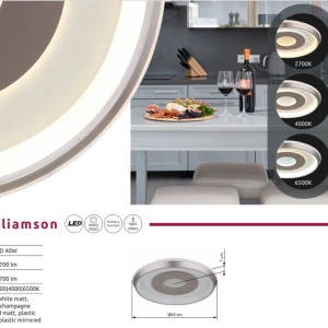 Plafoniera LED CCT WILLIAMSON 49cm 590812 universul-luminii.ro
