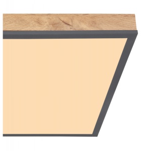 Plafoniera LED cu aspect lemn design slim DORO 24W 203032 universul-luminii.ro