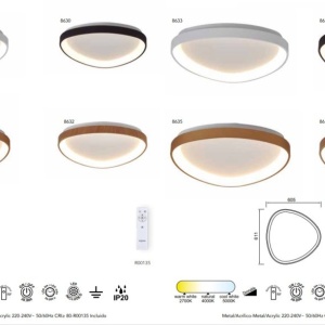 Plafoniera LED cu telecomanda NISEKO II Triangular Black 50W 131372 universul-luminii.ro