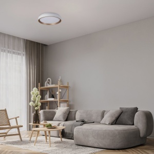 Plafoniera LED cu telecomanda VERONA aurie 38cm - Img 2