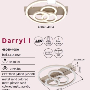 Plafoniera LED design circular DARRYL I - Img 6