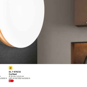 Plafoniera LED design circular JAMES D-32cm crom/opal - Img 8