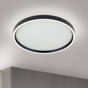 Plafoniera LED design circular MASCA D-40cm negru 155692 universul-luminii.ro
