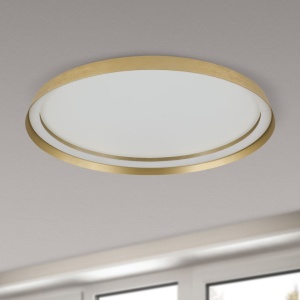 Plafoniera LED design circular MASCA D-60cm auriu mat - Img 3