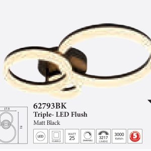 Plafoniera LED design circular Triple 630952 universul-luminii.ro