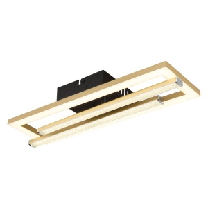 Plafoniera LED design HIGHWAY negru/auriu - Img 1