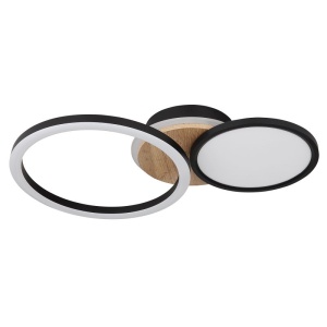Plafoniera LED design indistrial SID negru 135492 universul-luminii.ro