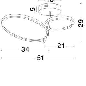 Plafoniera LED design modern IMAR 236952 universul-luminii.ro