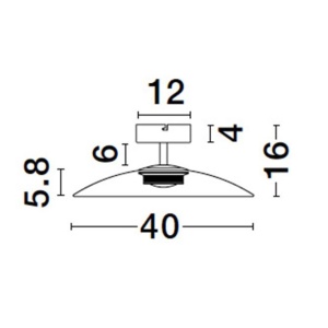 Plafoniera LED design modern POLIFEMO maro, 40cm 152592 universul-luminii.ro