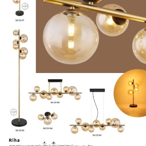 Plafoniera LED design modern Riha negru, alama 114392 universul-luminii.ro