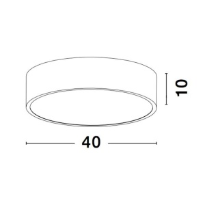 Plafoniera LED design modern Roda, alb NVL-7165201 94732 universul-luminii.ro