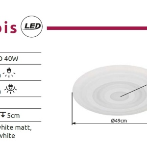 Plafoniera LED design slim ALOIS 175242 universul-luminii.ro