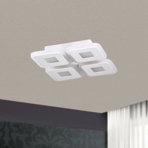 Plafoniera LED dimabila design modern Domino 27x27cm 93882 universul-luminii.ro