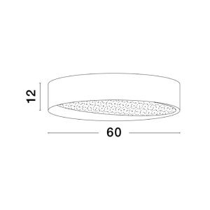 Plafoniera LED dimabila design modern Oby alb 60cm 115542 universul-luminii.ro