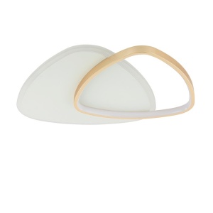 Plafoniera LED dimabila design slim Alysia alb/auriu