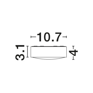 Plafoniera LED exterior moderna IP65 VISOR D-10cm - Img 7