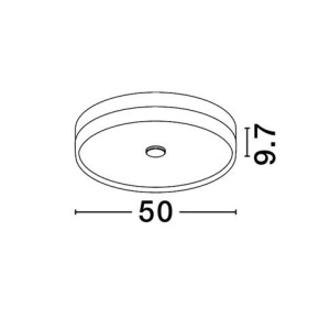 Plafoniera LED HELIOS negru D-50cm 626692 universul-luminii.ro