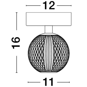 Plafoniera LED moderna design elegant BRILLANTE 203742 universul-luminii.ro