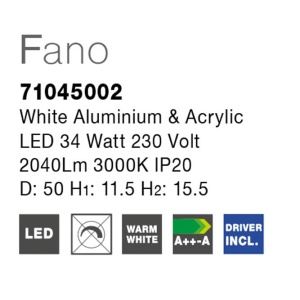 Plafoniera LED moderna Fano 50cm NVL-71045002 82882 universul-luminii.ro