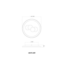 Plafoniera LED moderna LORAINE D-49,5cm - Img 6