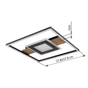 Plafoniera LED moderna PIKARA 236332 universul-luminii.ro