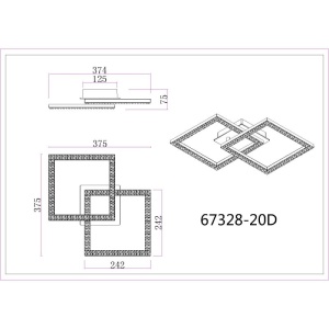 Plafoniera LED moderna SAPENA 240902 universul-luminii.ro