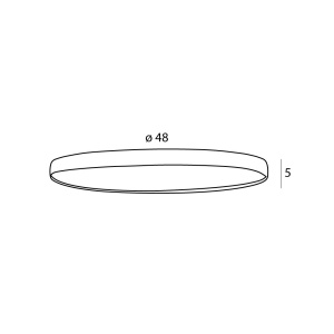 Plafoniera LED moderna Vik 50cm 151362 universul-luminii.ro