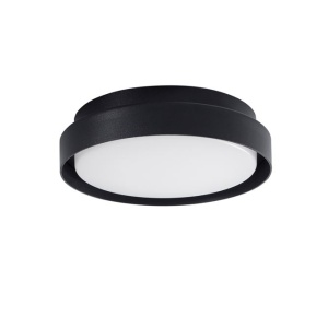 Plafoniera LED pentru iluminat exterior design modern slim IP65 OLIVER neagra 84852 universul-luminii.ro