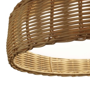 Plafoniera LED ratan design natural KILIMANJARO 43,5cm 132322 universul-luminii.ro
