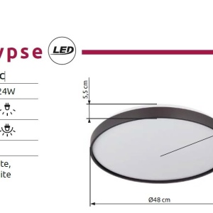 Plafoniera LED slim design circular ECLYPSE - Img 4