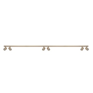 Plafoniera liniara bej cu 6 spoturi EXO 6, 200cm