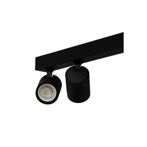 Plafoniera liniara neagra cu 3 spoturi EXO 3, 70cm - Img 2