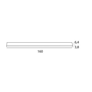 Plafoniera liniara neagra LED Rx 160cm 621802 universul-luminii.ro