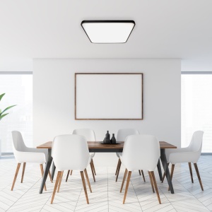 Plafoniera, lustra LED Fabio negru 47x47cm 116882 universul-luminii.ro