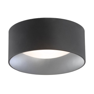 Plafoniera moderna design circular MOHITO negru/argintiu - Img 1