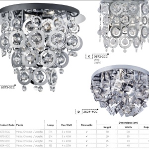 Plafoniera moderna design elegant Nova 0573-3CC SRT 577432 universul-luminii.ro