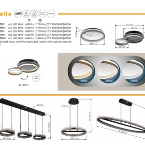 Plafoniera moderna LED CCT DELLA 67179D GL 172252 universul-luminii.ro