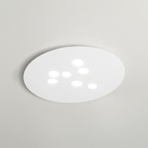 Plafoniera moderna Luna 60x72,5cm, alb sau gri 147412 universul-luminii.ro