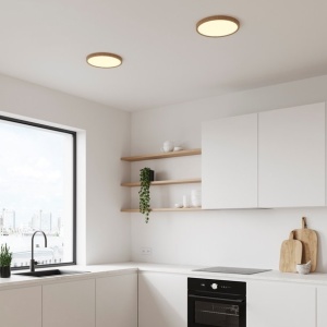 Plafoniera slim LED 2700K 3-step MOODMAKER Oja 29 Wood Foil 221332 universul-luminii.ro