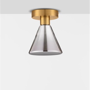 Plafoniera, Spot aplicat LED, Metal, Sticla, Fumuriu, Voi 168592 universul-luminii.ro