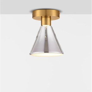 Plafoniera, Spot aplicat LED, Metal, Sticla, Fumuriu, Voi 245262 universul-luminii.ro
