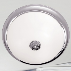Plafoniera stil clasic Nostalgie 47cm crom/opal 98552 universul-luminii.ro