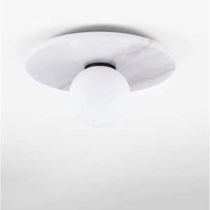 Plafoniera stil minimalist IDOR alb/opal 159092 universul-luminii.ro