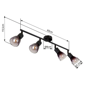 Plafoniera stil minimalist SATELLA 4L 240992 universul-luminii.ro